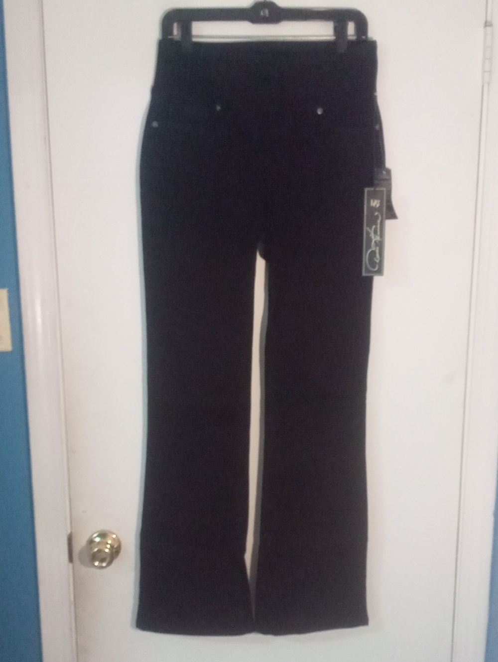 Dg2 By Diane Gilman Black Wide-Leg Pants Small NWT
